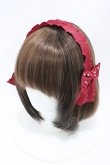 画像1: m petit by misako / AMPLリボンカチューシャ  レッド H-26-04-10-1004-LO-AC-NS-ZH (1)