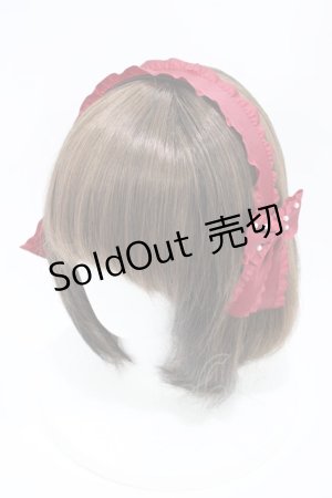 画像: m petit by misako / AMPLリボンカチューシャ  レッド H-26-04-10-1004-LO-AC-NS-ZH