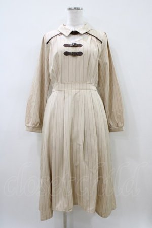 画像: axes femme / ベルトディティールワンピース Free ベージュ H-26-04-10-1036-AX-OP-NS-ZH