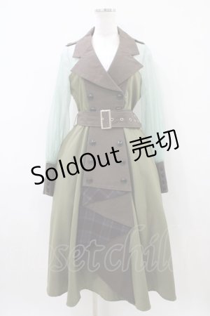 画像: Favorite / ドッキングワンピース Free ブラウン/グリーン H-26-04-10-1037-LO-OP-NS-ZH