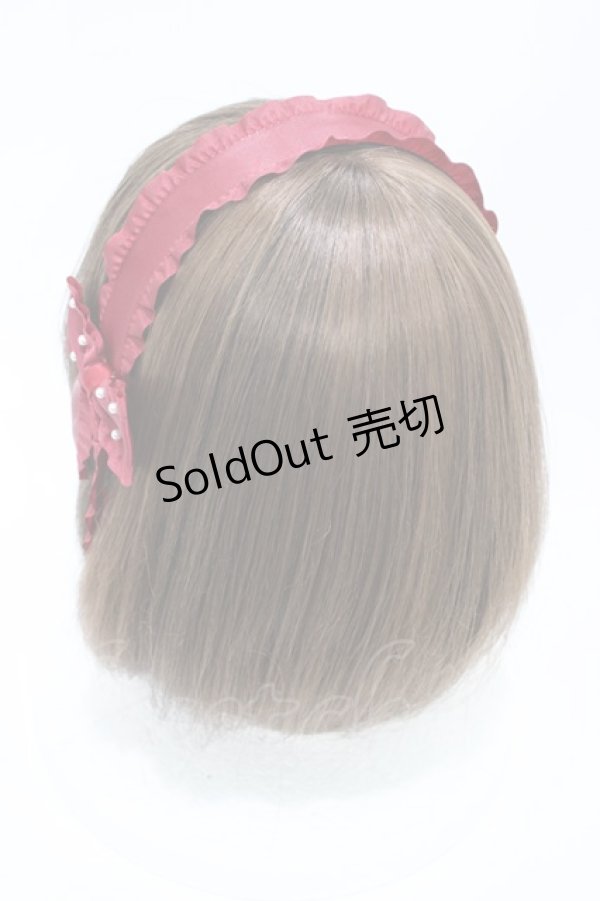 画像2: m petit by misako / AMPLリボンカチューシャ  レッド H-26-04-10-1004-LO-AC-NS-ZH (2)