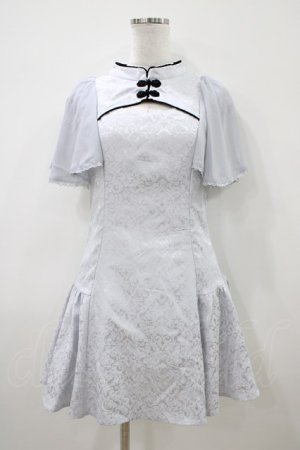 画像: axes femme POETIQUE / チャイナデザインミニワンピース M グレー H-26-04-10-1039-AX-OP-NS-ZH