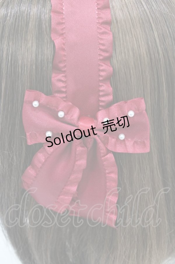 画像3: m petit by misako / AMPLリボンカチューシャ  レッド H-26-04-10-1004-LO-AC-NS-ZH (3)