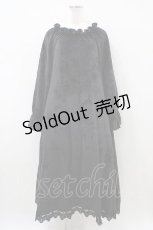 画像: Favorite / 着る毛布ルームウェア Free ブラック H-26-04-10-1042-LO-OP-NS-ZH