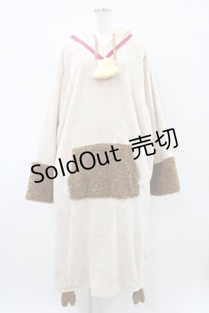 画像: Favorite / もふもふひつじさんの着る毛布ルームウェア M 夢見る白羊 H-26-04-10-1043-LO-OP-NS-ZH