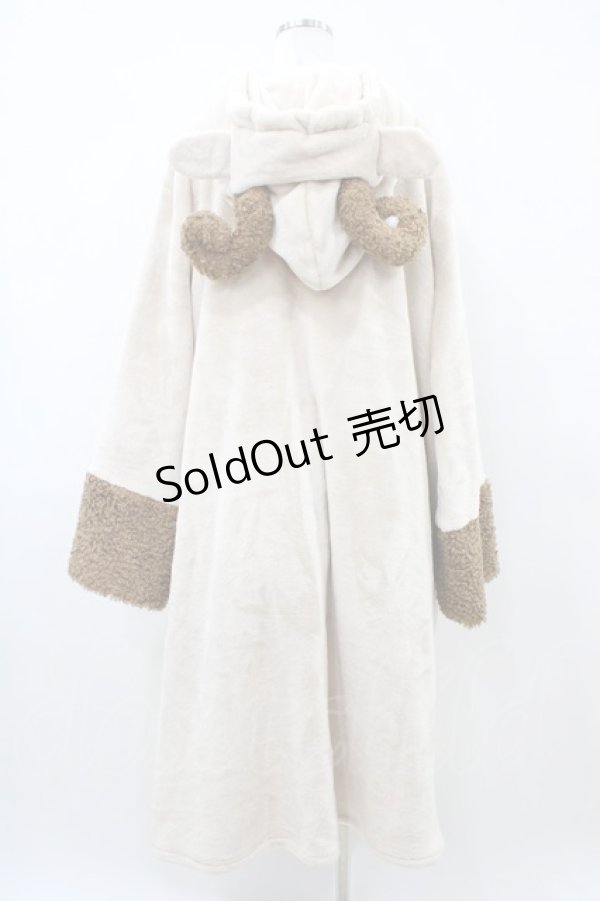 画像2: Favorite / もふもふひつじさんの着る毛布ルームウェア M 夢見る白羊 H-26-04-10-1043-LO-OP-NS-ZH (2)