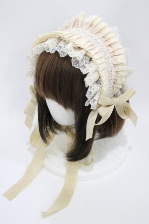画像: Hoshibako Works / リリアンヌ姉妹ヘッドドレス  生成り H-26-04-10-1005-LO-AC-NS-ZH