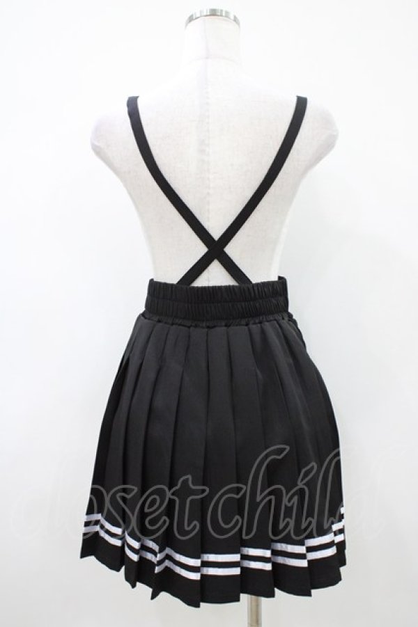 画像2: MA*RS / サスペンダープリーツスカート Free ブラック H-26-04-10-1046-EL-SK-NS-ZH (2)