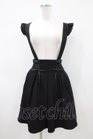 画像: Secret Honey / バックリボンサスペンダースカート Free ブラック H-26-04-10-1047-CA-SK-NS-ZH