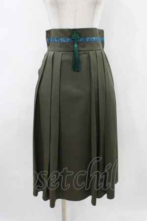 画像: Favorite / 和心ひめた袴風スカート Free カーキ H-26-04-10-1048-LO-SK-NS-ZH