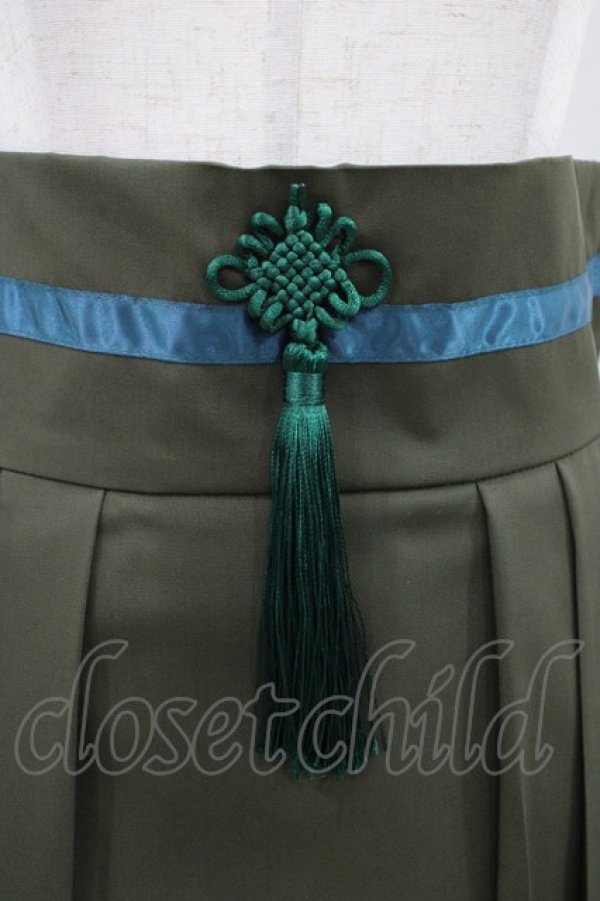 画像3: Favorite / 和心ひめた袴風スカート Free カーキ H-26-04-10-1048-LO-SK-NS-ZH (3)