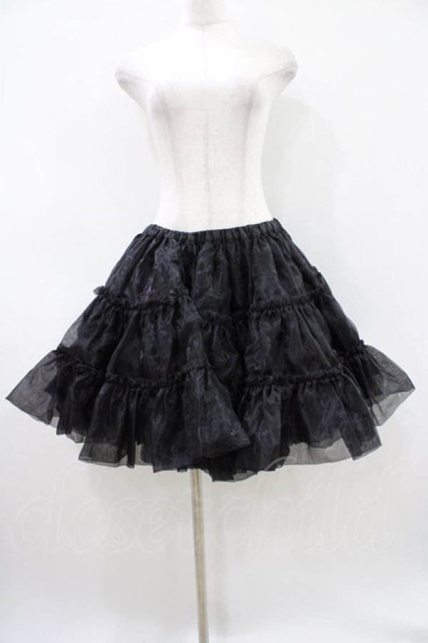 画像1: Wunderwelt / オリジナルふわふわパニエ Free ブラック H-26-04-10-1050-EL-SK-NS-ZH (1)