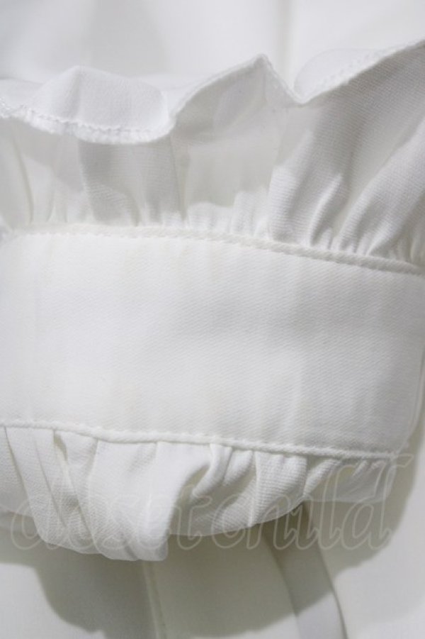 画像4: Secret Honey / パールリボンブラウス Free オフ/ブラック H-26-04-10-1054-CA-BL-NS-ZH (4)