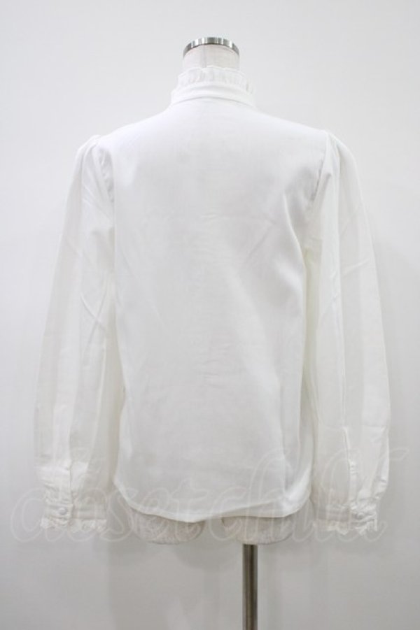 画像2: Favorite / スタンドカラーブラウス M オフ H-26-04-10-1055-LO-BL-NS-ZH (2)