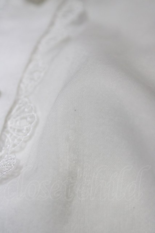 画像3: Chalmiere / 長袖ヴィンテージサテンブラウス M オフ H-26-04-10-1056-0-BL-NS-ZH (3)