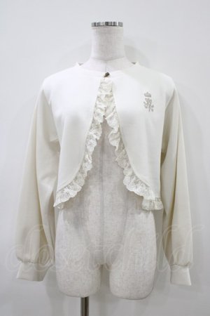 画像: m petit by misako / MSKバラBフリルボレロ M オフ H-26-04-10-1059-LO-TO-NS-ZH