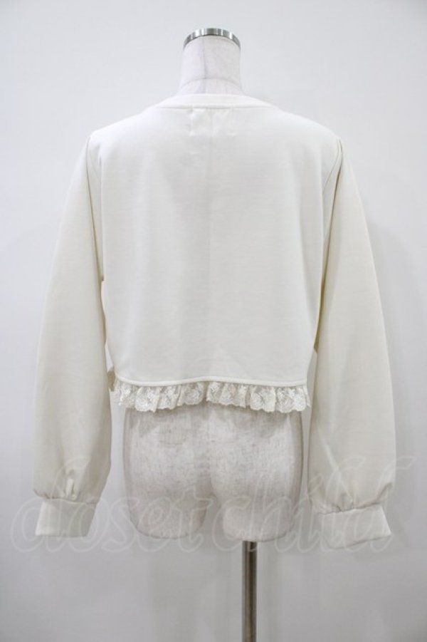 画像2: m petit by misako / MSKバラBフリルボレロ M オフ H-26-04-10-1059-LO-TO-NS-ZH (2)