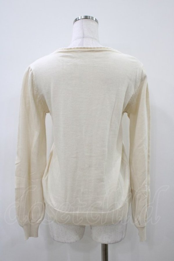 画像2: axes femme / レース使いカーディガン M オフ H-26-04-10-1060-AX-TO-NS-ZH (2)