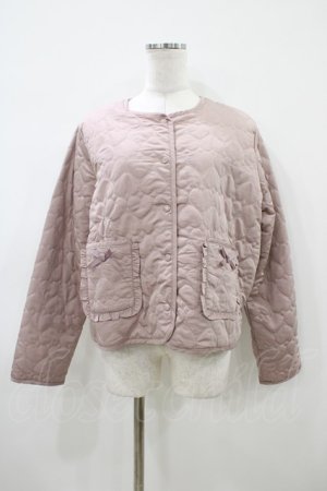 画像: m petit by misako / マイメロタフタハートキルトJK L ピンク H-26-04-10-1062-LO-JA-NS-ZH