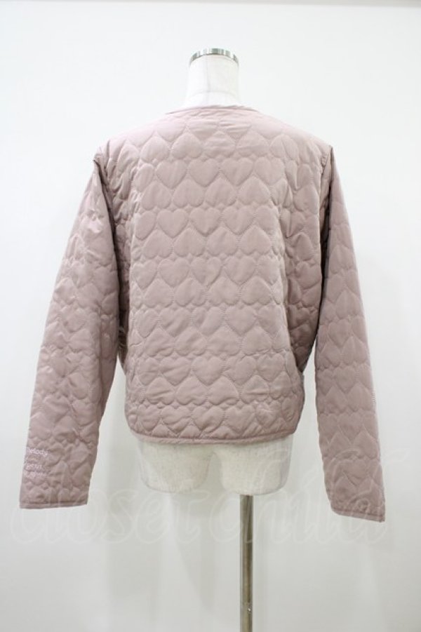 画像2: m petit by misako / マイメロタフタハートキルトJK L ピンク H-26-04-10-1062-LO-JA-NS-ZH (2)