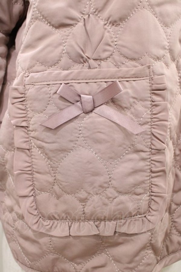 画像3: m petit by misako / マイメロタフタハートキルトJK L ピンク H-26-04-10-1062-LO-JA-NS-ZH (3)