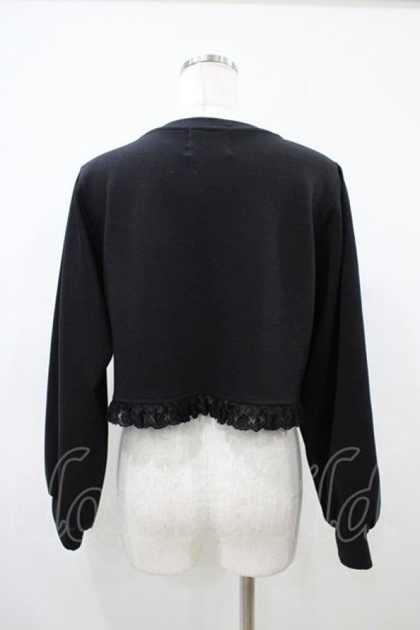 画像2: m petit by misako / MSKバラBフリルボレロ M ブラック H-26-04-10-1064-LO-TO-NS-ZH (2)