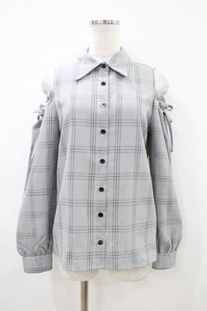 画像: MA*RS / チェックブラウス Free ブラック H-26-04-10-1066-EL-BL-NS-ZH