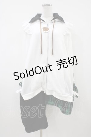 画像: Favorite / レイヤード風パーカー Free オフ/グリーン H-26-04-10-1068-LO-TO-NS-ZH