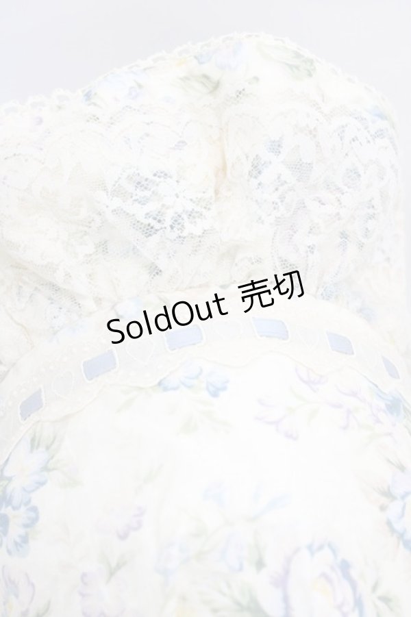 画像3: metamorphose / ロザリーフリルボンネット  パウダーブルー H-26-04-10-1007-ME-AC-NS-ZH (3)