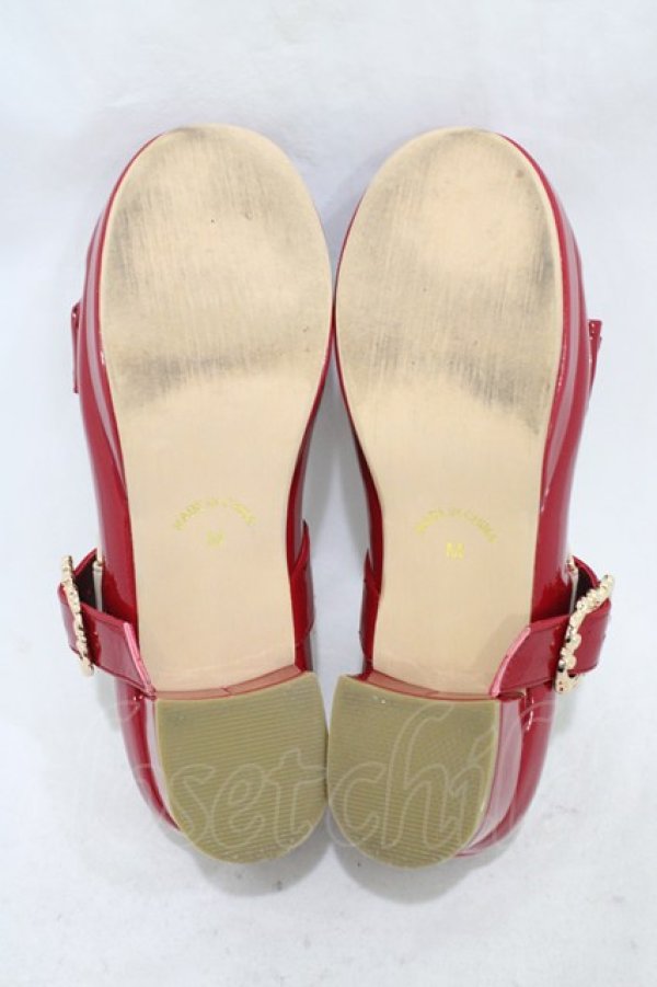 画像3: Amavel / リボン付ストラップパンプス M/23cm~23.5cm レッド H-26-04-10-1001-CA-SH-NS-ZH (3)