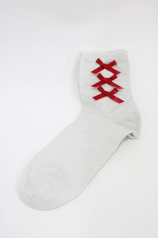 画像1: m petit by misako / AMCSキティリボン  シルバー H-26-04-10-1013-LO-ZA-NS-ZH (1)