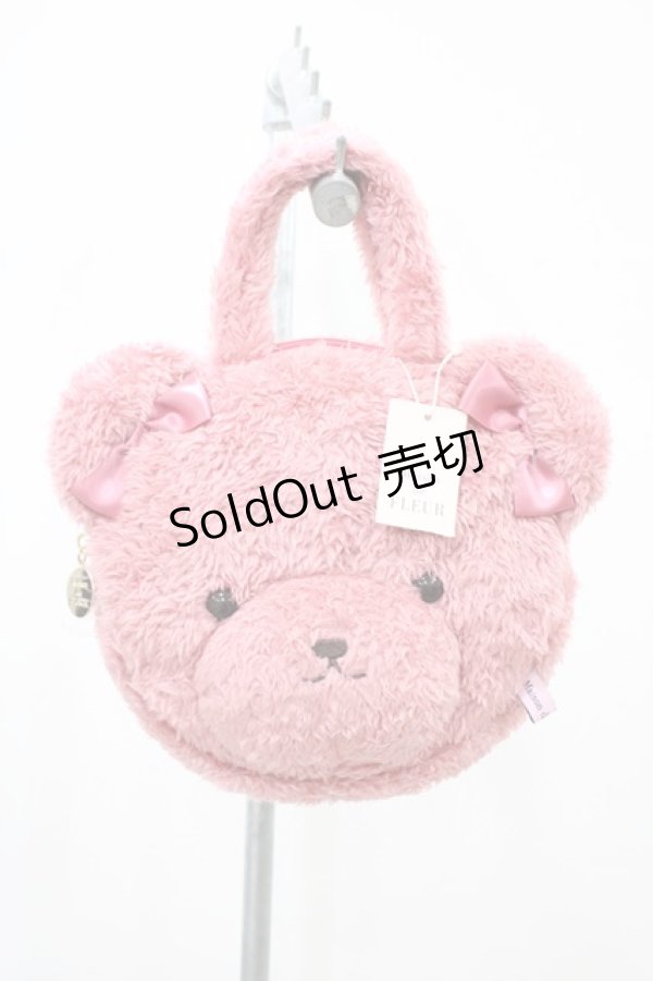 画像1: Maison de FLEUR / ピンくまニアトートバッグ  ピンク H-26-04-10-1015-LO-BG-NS-ZH (1)