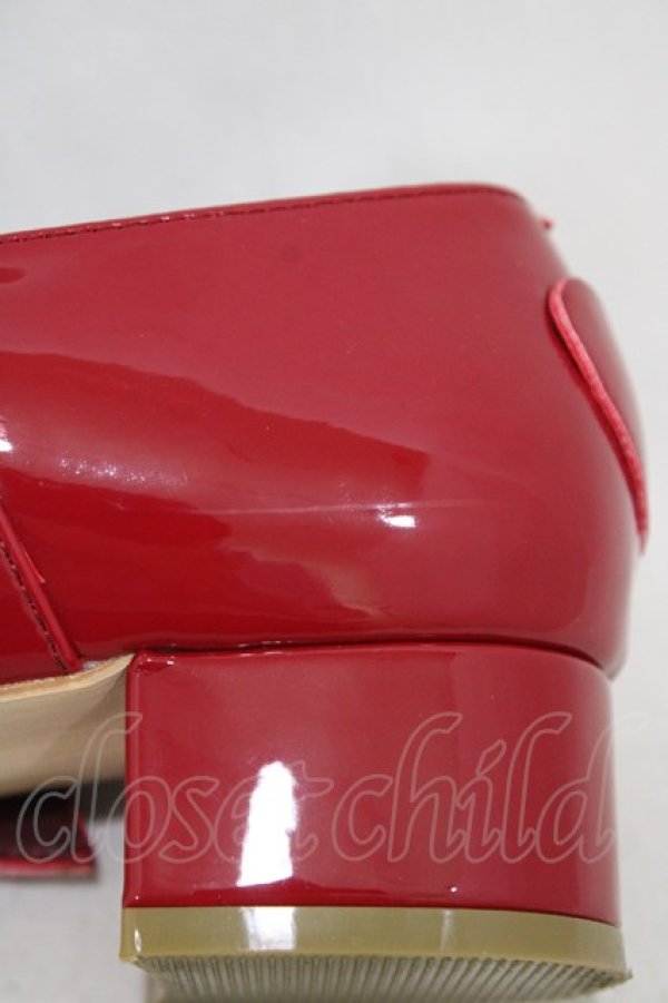 画像4: Amavel / リボン付ストラップパンプス M/23cm~23.5cm レッド H-26-04-10-1001-CA-SH-NS-ZH (4)