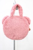 画像2: Maison de FLEUR / ピンくまニアトートバッグ  ピンク H-26-04-10-1015-LO-BG-NS-ZH (2)