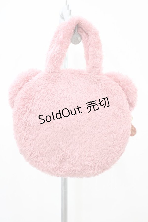 画像2: Maison de FLEUR / ピンくまニアトートバッグ  ピンク H-26-04-10-1015-LO-BG-NS-ZH (2)