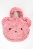 画像3: Maison de FLEUR / ピンくまニアトートバッグ  ピンク H-26-04-10-1015-LO-BG-NS-ZH (3)
