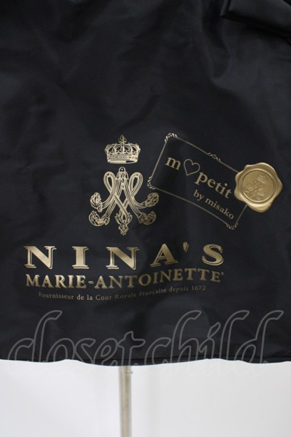 画像3: m petit by misako / NINA’Sコラボ ボストンバッグ  ブラック H-26-04-10-1019-LO-BG-NS-ZH (3)