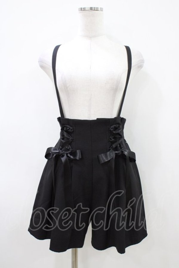 画像1: MA*RS / サスペンダーパンツ Free ブラック H-26-04-10-1021-EL-PA-NS-ZH (1)