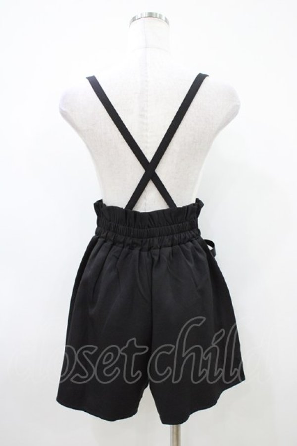 画像2: MA*RS / サスペンダーパンツ Free ブラック H-26-04-10-1021-EL-PA-NS-ZH (2)