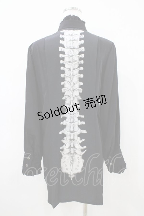 画像2: Royal Princess Alice / Madhatter's Tea Party ・まくら くらまコラボ スケルトンブラウス Free ブラック H-26-04-10-1022-LO-BL-NS-ZH (2)