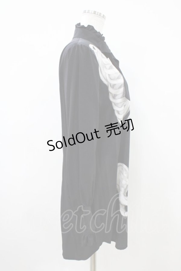 画像3: Royal Princess Alice / Madhatter's Tea Party ・まくら くらまコラボ スケルトンブラウス Free ブラック H-26-04-10-1022-LO-BL-NS-ZH (3)