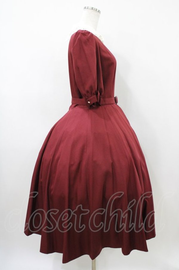 画像3: Innocent World / ハートのサーキュラーフレアーワンピース(五分袖) L ボルドー H-26-04-10-1023-IW-OP-NS-ZH (3)