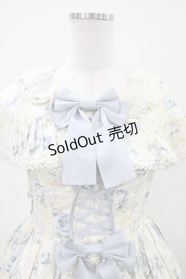 画像4: metamorphose / ロザリーケープ付きジャンパースカート サイズ1 パウダーブルー H-26-04-10-1026-ME-OP-NS-ZH (4)