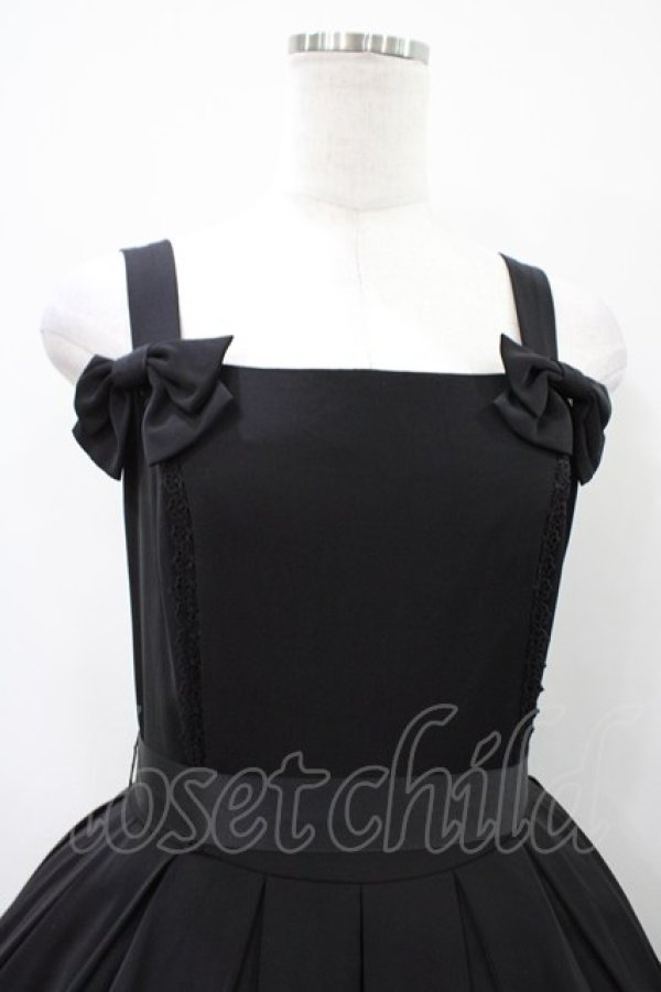 画像4: LIEF / ノーブルシフォンバッスルジャンパースカート M ブラック H-26-04-10-1027-LO-OP-NS-ZH (4)