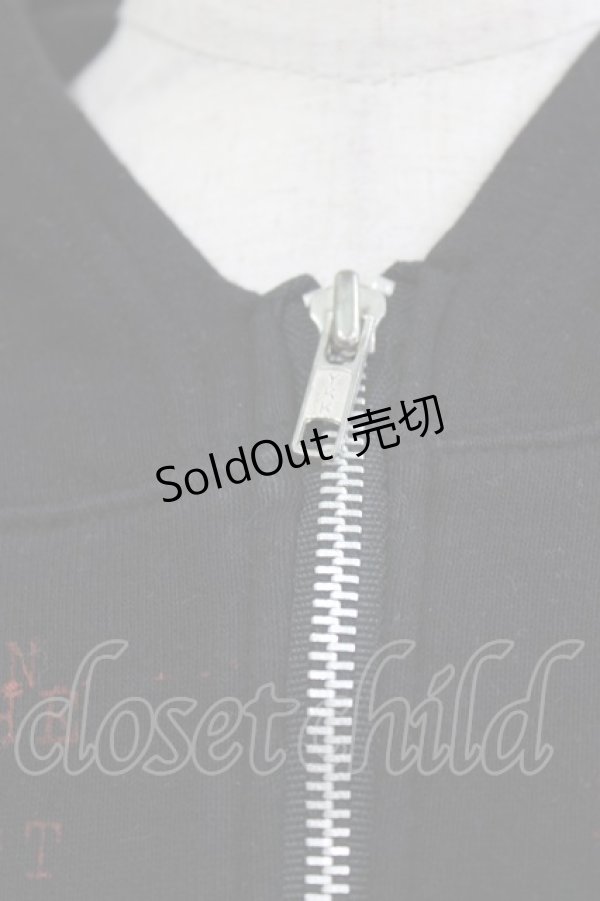 画像5: h.NAOTO / プリントダメージパーカー  黒 H-26-04-10-051-HN-TO-AK-ZH (5)