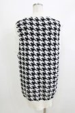 画像3: NieR Clothing / ニットベスト  千鳥柄（白×黒） H-26-04-10-053-PU-TO-KB-ZH (3)
