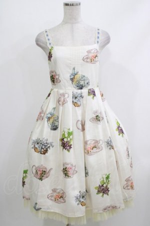 画像: Emily Temple cute / Flower TEA PARTYキャミソールワンピース  オフホワイト H-26-04-10-006-ET-OP-KB-ZH