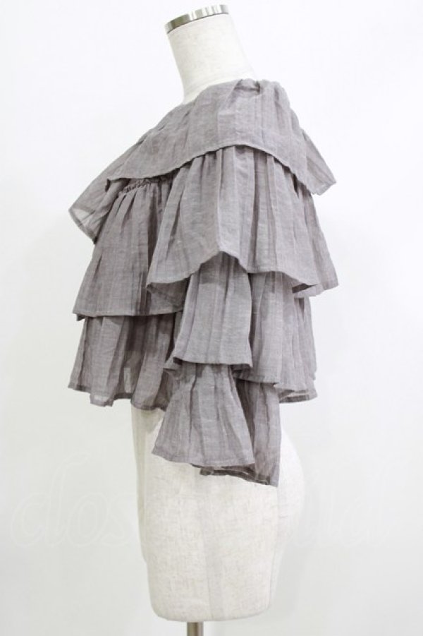 画像2: merry jenny / フリルボレロ  グレー H-26-04-10-056-LO-TO-KB-ZH (2)