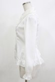 画像2: ATELIER PIERROT / ヨーク切替ブラウス  ホワイト H-26-04-10-058-EL-BL-KB-ZH (2)
