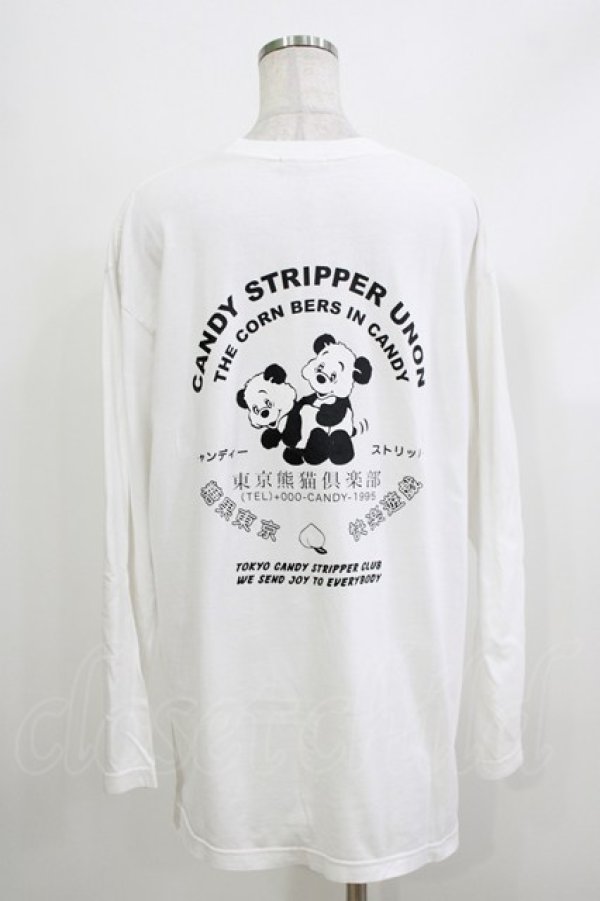 画像3: Candy Stripper / TOKYO PANDA CLUB L/S Tシャツ 2(M) ホワイト H-26-04-10-063-PU-TO-KB-ZH (3)